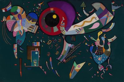 Alrededor del círculo (Autour du cercle). 1940 de Wassily Kandinsky