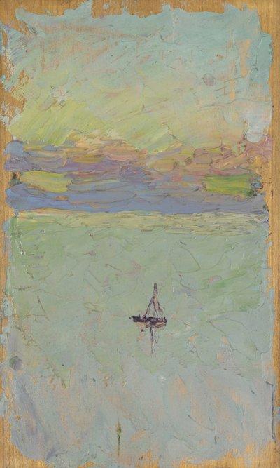 velero en el mar de Wassily Kandinsky