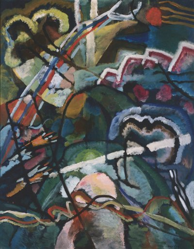 Boceto I para Pintura con Borde Blanco, 1913 de Wassily Kandinsky