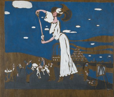 Boceto para un cartel de una cervecería francesa, 1906-1907 de Wassily Kandinsky