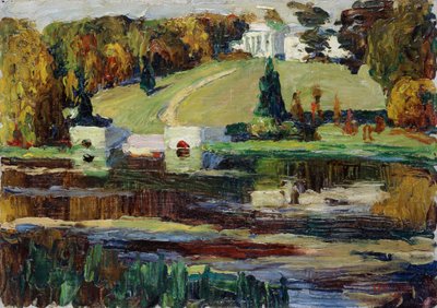 Boceto para Akhtyrka - Otoño de Wassily Kandinsky