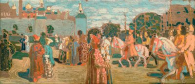 Boceto para el domingo (Antiguo ruso) de Wassily Kandinsky