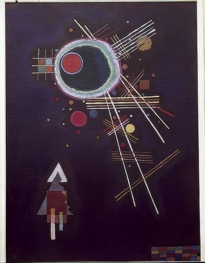 Líneas radiantes. 1927 de Wassily Kandinsky