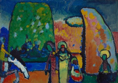 Estudio para "Improvisación No. 2 (marcha fúnebre)" de Wassily Kandinsky