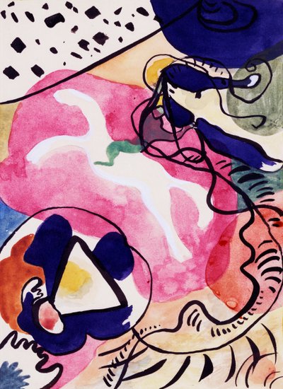 Estudio para Caballero Azul de Wassily Kandinsky