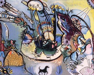 El puerto, 1916 de Wassily Kandinsky
