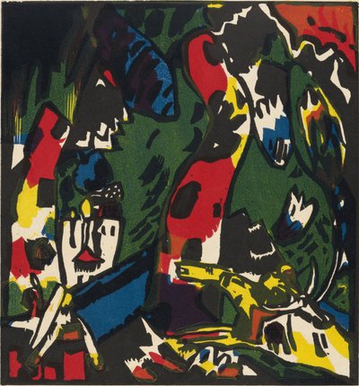 Pintura ""An Archer"" de Vassily Kandinsky (o Wassily Kandinsky o Kandinskyj de Wassily Kandinsky