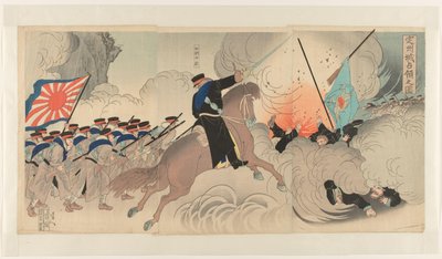 La conquista del asentamiento de Chongju Chonjujô senryô no zu de Watanabe Nobukazu