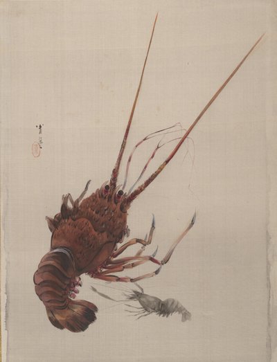 Cangrejo de río, ca. 1887 de Watanabe Seitei