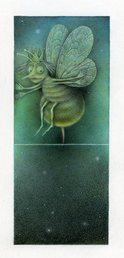 Queen Bee, 2003 (técnica mixta sobre cartón) de Wayne Anderson