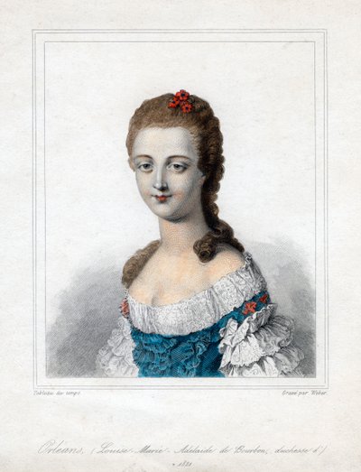 Louise Marie Adelaide de Bourbon-Penthievre, duquesa de Orleans, finales del siglo XVIII, 1821 de Weber