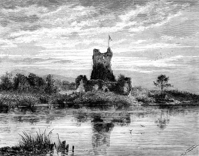 Castillo de Ross, Condado de Kerry, Irlanda, siglo XIX de Weber