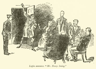 Lupin anuncia al Sr. Henry Irving de Weedon Grossmith