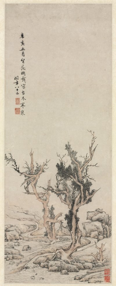Old Trees by a Wintry Brook de Wen Zhengming