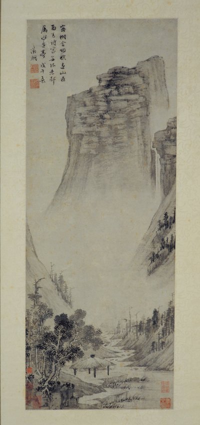 Pensamientos poéticos en un pabellón junto al río, 1558 de Wen Zhengming