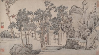 El estudio del Bosque de Cassia, ca. 1532 de Wen Zhengming