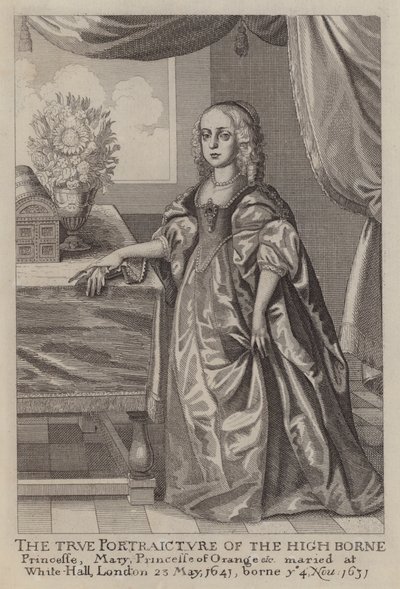 Mary, Princesa de Orange de Wenceslaus (after) Hollar
