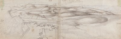 Vista desde la Torre Peterborough en Tánger de Wenceslaus Hollar