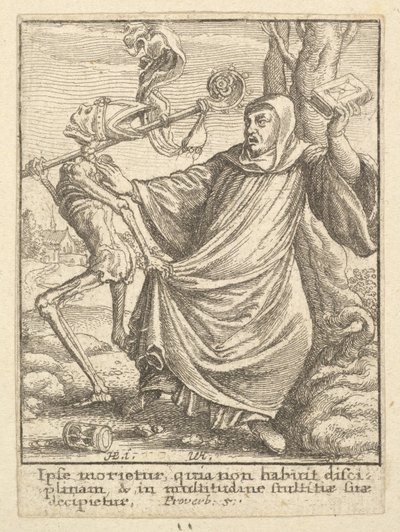 Abad, de la Danza de la Muerte de Wenceslaus Hollar