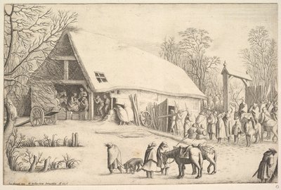 Adoración de los Reyes, después de Augustin Braun de Wenceslaus Hollar