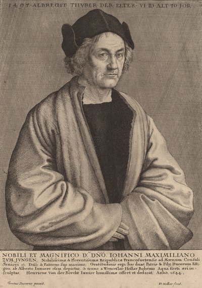 Padre de Albrecht Durer, 1644 de Wenceslaus Hollar