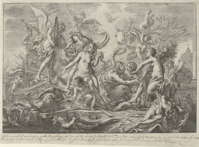 Alegoría de la Paz de Westfalia, 1648 de Wenceslaus Hollar