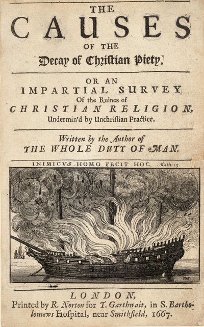 Allestree. Causas de la decadencia de la piedad cristiana. Estado 1 de Wenceslaus Hollar