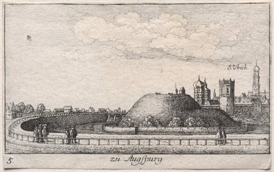 Algunos de los lugares con más encanto...: Lámina 5, Augsburgo de Wenceslaus Hollar