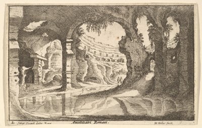 Anfiteatro romano, ca. 1650 de Wenceslaus Hollar