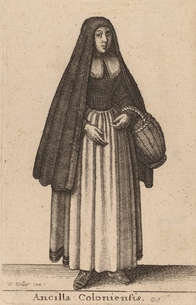 Ancilla Coloniensis, 1643 de Wenceslaus Hollar