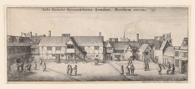 Casa Arundel desde el sur, 1646 de Wenceslaus Hollar