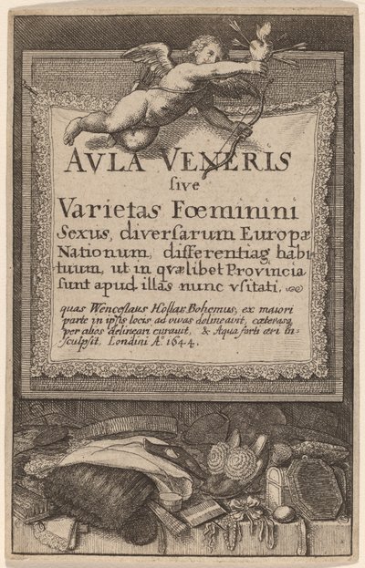 Aula Veneris: Página de Título de Wenceslaus Hollar