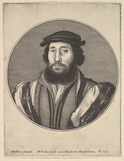 Hombre Barbudo de Wenceslaus Hollar