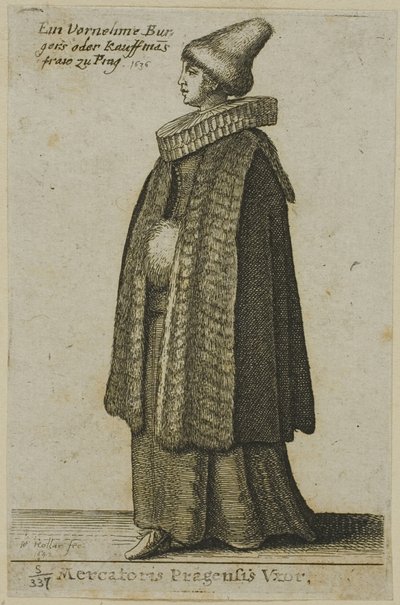 Mujer bohemia de buena calidad de Wenceslaus Hollar