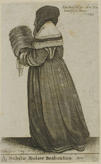 Noble de Brabante de Wenceslaus Hollar