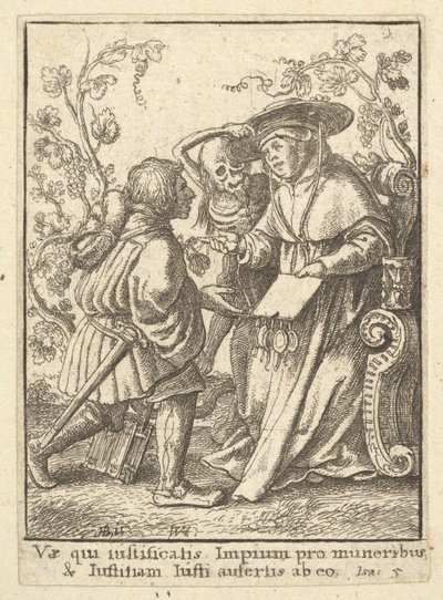 Cardenal, de la Danza de la Muerte, 1651 de Wenceslaus Hollar