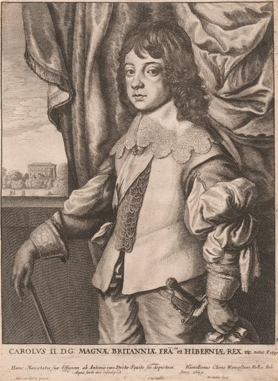 Carolus II. D.G: Magnæ Britanniæ Fra. et Hiberniæ Rex etc. de Wenceslaus Hollar