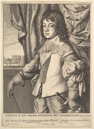 Carlos II, 1649 de Wenceslaus Hollar