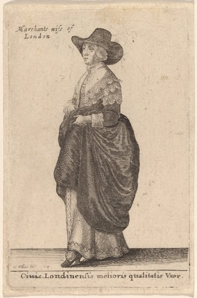 Ciuis Londinensis Melioris Qualitatis Vxor de Wenceslaus Hollar