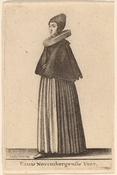 Ciuis Norimbergensis Vxor de Wenceslaus Hollar