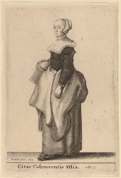 Hija de Civis Coloniensis de Wenceslaus Hollar