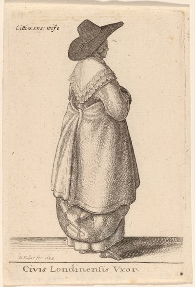 Civis Londinensis Vxor de Wenceslaus Hollar