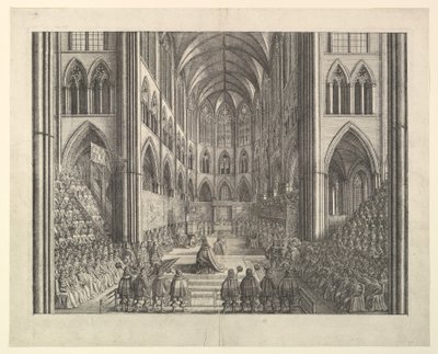 Procesión de Coronación de Carlos II de Wenceslaus Hollar