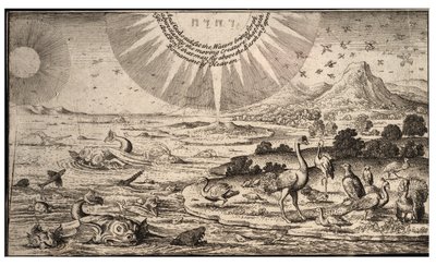 Creación de aves y peces de Wenceslaus Hollar