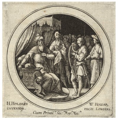 David ante Saúl de Wenceslaus Hollar