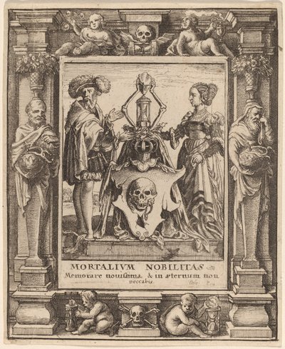 Escudo de armas de la muerte, 1651 de Wenceslaus Hollar