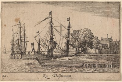 Delfshaven de Wenceslaus Hollar