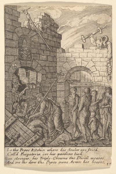 Descenso al infierno, 1625-77 de Wenceslaus Hollar