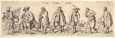 Die Bettler Zunfft Los Siete Mendigos, 1630 de Wenceslaus Hollar