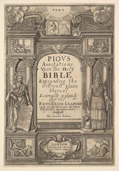 Diodati. Anotaciones Piadosas de Wenceslaus Hollar